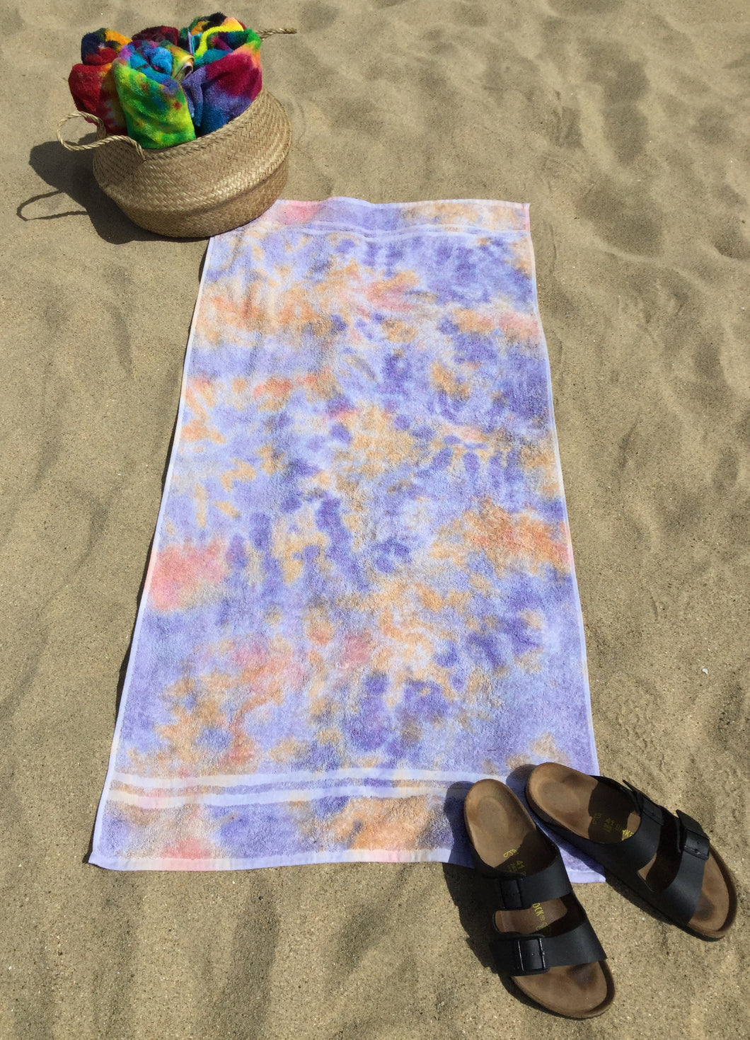 Pastel Towell, Tie dye Towell, Beach Towell, Tie dye beach towell, soft towell, Colorful towell, Fun towells, Summer, absorbent towel