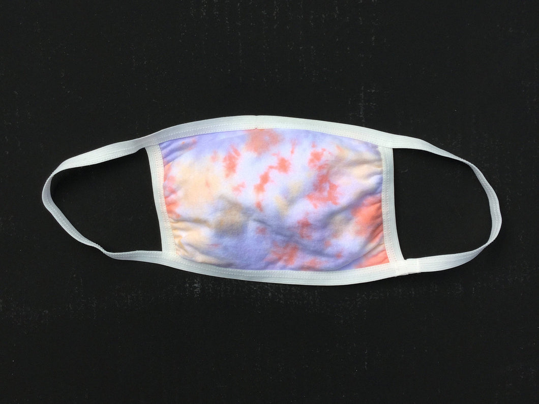 Pastel Tie dye Face Mask, pastel Face Mask, tie dye cotton mask, Unisex face mask,  face mask, washable face mask, reusable cloth face mask